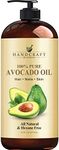 Handcraft Blends Avocado Oil - 16 Fl Oz - 100% Pure and Natural - Premium Grade Oil for Skin and Hair - Carrier Oil - Hair and Body Oil - Massage Oil - Cold-Pressed and Hexane-Free