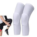 LARDROK Breathable Basketball Knee pads Protective Hex Honeycomb Compression Kneepad Protective Sport Knee Brace Leg Sleeves Volleyball Rodilleras Long