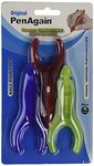 PenAgain 3 Pack Pens RED BLUE GREEN or NEON GREEN (00063)