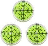 LAIESYA 3Pcs Circular Bubble Level 