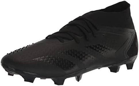 adidas Unisex Accuracy.3 Laceless Football Boots Firm G Shoes, Black/Black/White, 5 Women/4 Men