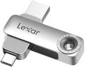 Lexar D50E 256GB Solid State Dual Drive, USB Flash Drive Up to 400MB/s Read, 360MB/s Write High-Performance, USB-C & USB-A Port, Metal Housing Swivel Design, Compatible with iPhone 17, Android, PC
