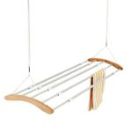 lakeland Extendable Ceiling Airer – Up To 6.7m Indoor Drying Space Beechwood & Aluminium