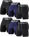 TELALEO 6 Pack Compression Shorts f