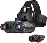 ArzzuNiu Head-Mounted Night Vision Goggles - Rechargeable Hands Free Night Vision Binoculars Goggles,1312FT Digital Infrared Viewing for Adults,Include 32GB SD Card,8X Digital Zoom