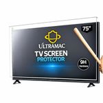 ULTRAMAC 75 inch 3mm Acrylic TV Screen Guard | 9H Hardness | Scratch & Splash Resistant | ISO Certified Protection with Ultra HD Clarity