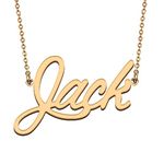 HUAN XUN Unique Made Best Friends Jack Name Necklace for My Bitchs Birthday Gift