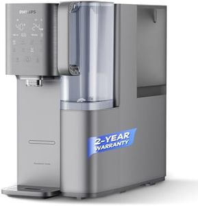 PHILIPS Reverse Osmosis Water Filter Countertop ADD6928DG/37(Cold&Hot), 6-Stage Mineralization Filtration System with Aquaporin Tech, Large Capacity for Family, 6L Tank,1.8L Jug, Reduce TDS