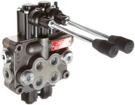 Prince MB21BB5C1 Directional Control Valve, Monoblock, Cast Iron, 2 Spool, 4 Ways, 3 Positions, Double Acting Cylinder Spool, Spring Center, Straight Handle, 3500 psi, 8 gpm, In/Out: #8 SAE, Work #8 SAE