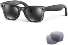 AI Smart Glasses for Men Women,8MP 2K HD Camera Glasses,AI Voice Control,AI Photo Recognition,Real-Time Translation,Smart Sunglasses with Bluetooth Call,IP67 Waterproof for Driving,Outdoor,+2 Lenses.