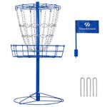 SpeedArmis Disc Golf Basket Targets - Portable Frisbee Golf Baskets with Heavy Duty 12 Chains, Professional Disk Golf Basket with Transit Bag