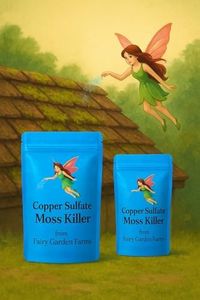 6-Pack 36oz(6oz/Bag) Copper sulfate pet Safe Moss Killer for Roofs, Sidewalks etc. Makes 36 gallons. Moss Removal Powder
