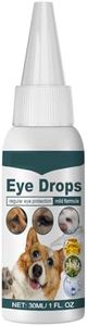Pet Dog Eye Drops 1 fl oz Eye Drops for Dogs and Cats Vet-Recommended Dog Eye Infection Treatment to Soothe Eye Infection Allergy, Relieve Dry Eyes Pink Eyes, Dog Tear Stain Cleaner