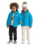 THE NORTH FACE Kids' Reversible Perrito Insulated Hooded Jacket | 2 in 1 Winter Coat, Lightweight & Water Repellent, Meridian Blue, 3
