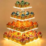 YestBuy 4 Tier Cupcake Stand Acryli