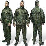 XL Carp Fishing Hunting Camo Waterproof Jacket & Trousers Rain Suit Carp Coarse Wet Gear Pike Trout Pier Fishing