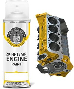 ERA Paints Yellow Engine Paint With Omni-Curing Catalyst Technology - 2K Aerosol Glossy Finish With High Temp Resistance And Extreme Durability Against Color Fade And Chemicals Like Brake Fluid