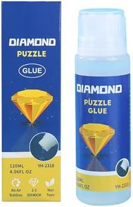 Pegamento transparente para pintura de diamantes, Adhesivo PVA para pintura al óleo, Sellador de rompecabezas de pintura con brillo de diamantes 5D, 120ml