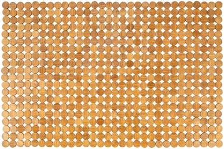 Bamboo Bath Mat 60×40cm Non-Slip Wooden Bathroom Mat, Waterproof Shower Floor Mat for Bathroom, Sauna, Poolside, Kitchen & Outdoor Use
