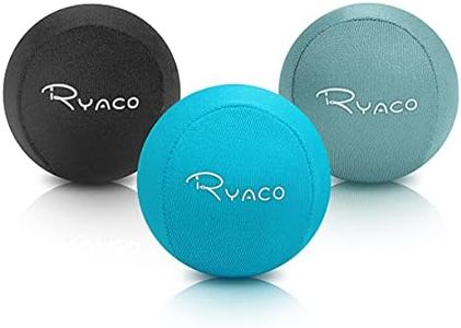 Ryaco Juego de 3 Bolas Antiestrés de Gel para Ejercicios de Manos, Juego de 3 Bolas de Gel Blando y Duro para Adultos y Niños Alivio de la Ansiedad