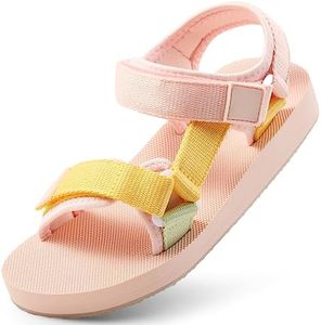 KELISI Unisex-Child Big Kids Sandals Adjustable Straps Slip on Athletic Sandals Outdoor Casual Shoes