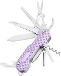 FantastiCAR 15 in 1 Multi-Tool, EDC Folding Pocket Knife with Premium Gift Box for Camping, Fishing, Hunting, Survival, or Outdoor (Purple)