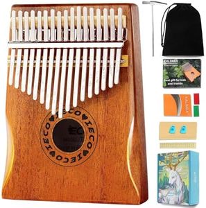 Kalimba Thumb Piano 17 Keys Portable Finger Piano Marimba Music Gifts for Adults Kids