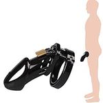 QQW1- Plastic Material Sports Protective Exciting Restraints Cage Devices Black Suitable for Male Male Restraints Cage Devices