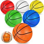 Wettarn 6 Pcs Mini Soft Foam Basketball 5'' Indoor Sponge Basketball for Mini Hoop Water Basketball for Pool Toddlers Kids Beginner for Practice Games or Adults Basketball Accessories (Vivid Color)