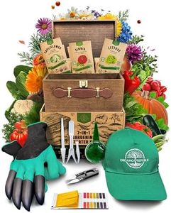 75 Herb & Vegetable Seeds Variety Pack, Garden Seed Starter Kit - Over 47,380 Non-GMO Heirloom Seeds for Planting Vegetables and Herbs Garden Seeds Gift Seed Box with Gardening Supplies, Survival Kit
