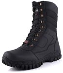 PARA TROOPER Men's Tringblack--10 Black Leather Combat Boots - 10 UK