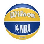 Wilson Basketball NBA Team Tribute Basketball Gs Warriors, Yellow/Blue/White