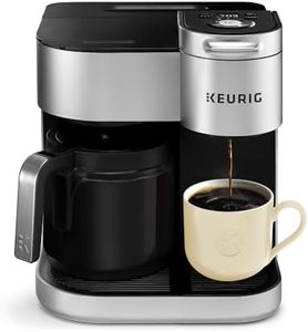 Keurig K-Duo Maker Single Serve and 12-Cup Carafe Drip Coffee Brewer, Silver