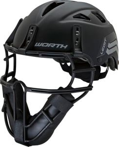 Worth | LEGIT Slowpitch Softball Pitcher's Mask | Black