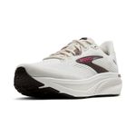 Brooks Women’s Ghost 18 Neutral Running & Walking Shoe - Coconut/Coffee/Fuchsia - 8.5 Medium