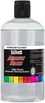 U.S. Art Supply Airbrush Cleaner, 16-Ounce Pint Bottle - Fast Acting Cleaning Solution, Quickly Remove Water-Based Acrylic Paint, Watercolor, Makeup - Clean Clogged Airbrushes, Brushes, Artist Tools