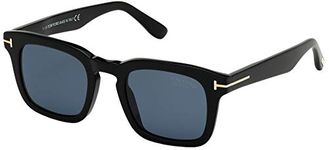 Tom Ford DAX FT 0751 SHINY BLACK/BLUE 50/22/145 unisex Sunglasses