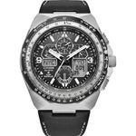 Citizen Men Analogue-Digital Eco-Drive Watch with Leather Strap JY8149-05E