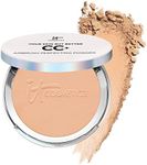 IT Cosmetics CC+ Airbrush Perfecting Powder Foundation - Buildable Full Coverage Of Pores & Dark Spots - Hydrating Face Makeup with Hydrolyzed Collagen & Niacinamide - Medium - 0.33 Oz