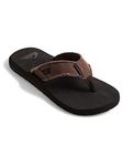 Quiksilver Monkey Abyss, Men's Flip Flop ,Brown (Sole: Black/ Upper: Brown) , 7 UK (41EU)