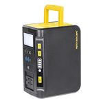 ROCKSOLAR Portable Power Station 250W 277Wh Backup Lithium Battery, Solar Generator Power Supply with AC/USB/12V DC Outlets for Camping, RV, Home, Outdoor, Emergency, Black & Yellow (S811)