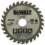 DEWALT DW03430 4'' 30T TCT Woodworking Saw Blade- for MDFParticle boards Laminated boards