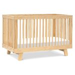 Babyletto Hudson 3-in-1 Convertible Crib with Toddler Bed Conversion Kit in Natural, Greenguard Gold Certified