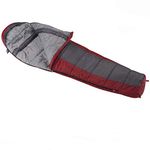 Wenzel Windy Pass 4 Season Mummy Sleeping Bag (-18c) Red/Grey