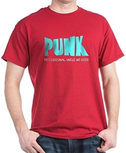 CafePress PUNK Professional Uncle No Kids Dark T Shirt Men's Traditional Fit Dark Casual Tshirt Cardinal