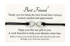 Lucor Best Friends Gifts | Friendship Gifts | Infinity Wish String Bracelet | Graduation Gifts | Christmas Birthday Gifts | Gifts for Friends(Best Friend)