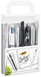 Bic Silver Set - 1 Notebook, 3 Ball Pens/1 Gel Pen/1 Roller Pen/1 Permanent Marker/ 1 Mechanical Pencil