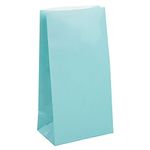 Baby Blue Paper Party Bags, 12ct