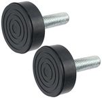 SPARES2GO Universal Washing Machine Adjustable Screw in Foot (Pack of 2, 10mm Thread)