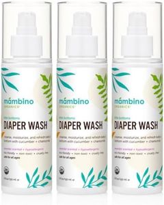 Organic Diaper Area Wash 3 Pack - Cruelty-Free Baby Spray for Sensitive Skin, Hypoallergenic Diaper Rash Spray, Gentle No Rinse Cleansing Water for Cloth Wipes - 5floz by Mambino Organics